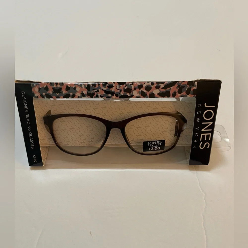 Jones New York Designer Reading Glasses 3 Pieces +2.00 New